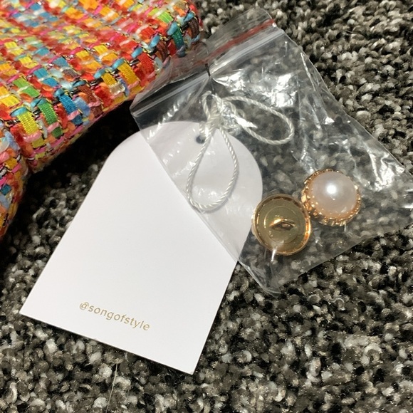 Song of Style Tweed Mini Skirt M - Picture 5 of 10